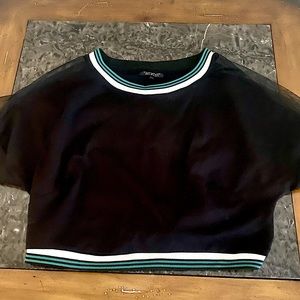 FLASH⚡️TAKE IT FOR $10 LOVES💋Topshop/Kate Moss designed cropped sexy, rugby top
